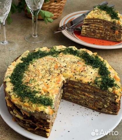 Печёночный торт