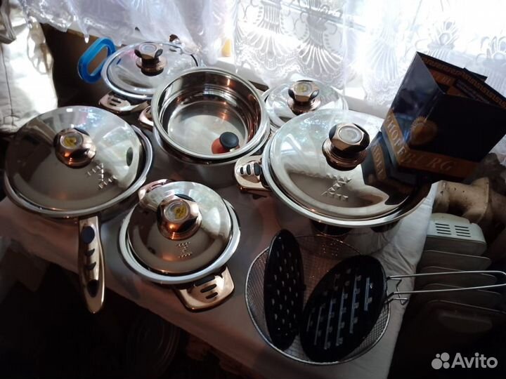 Набор кастрюль из нержавеющей стали Hoffburg