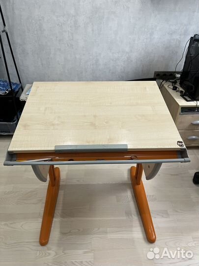 Парта растущая Дэми с полкой и растущий стул Дэми