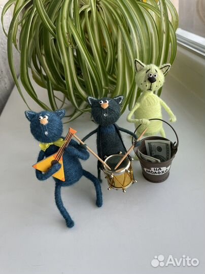 Коты ручной работы «Музыканты»