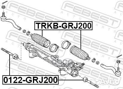 Пыльник рулевой рейки;toyota land cruiser