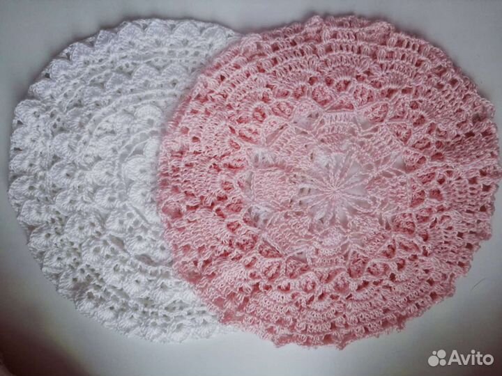 Летний Берет женский вязаный