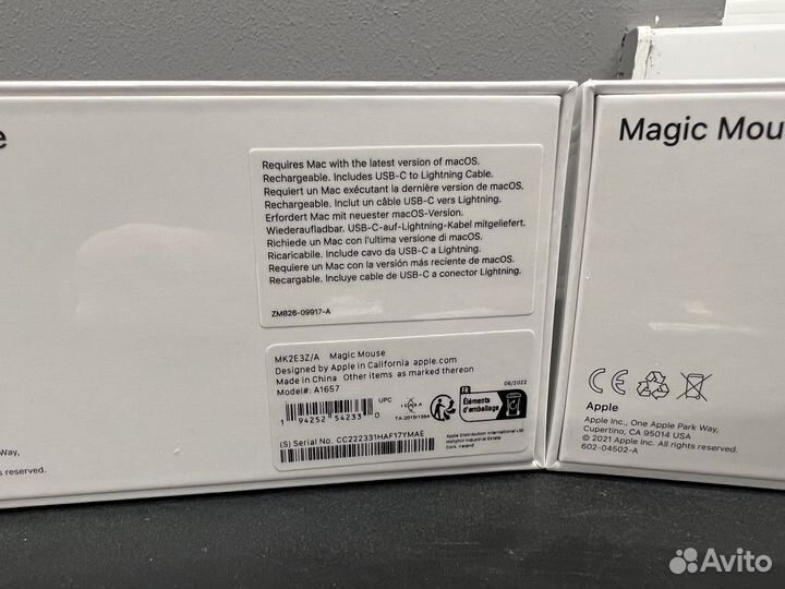 Magic Mouse Apple mk2e3z/A White Мышь