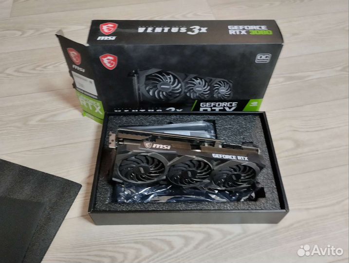 Видеокарта RTX MSI 3080 ventus