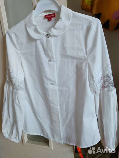 Блузка белая школьная