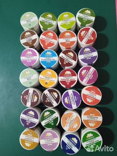 Краски сухие пищевые