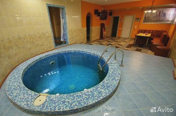 Баня сауна с бассейном