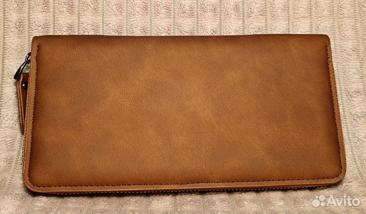 Портмоне классический стиль светло-коричневый