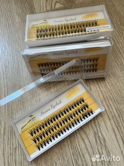 Накладные ресницы пучки