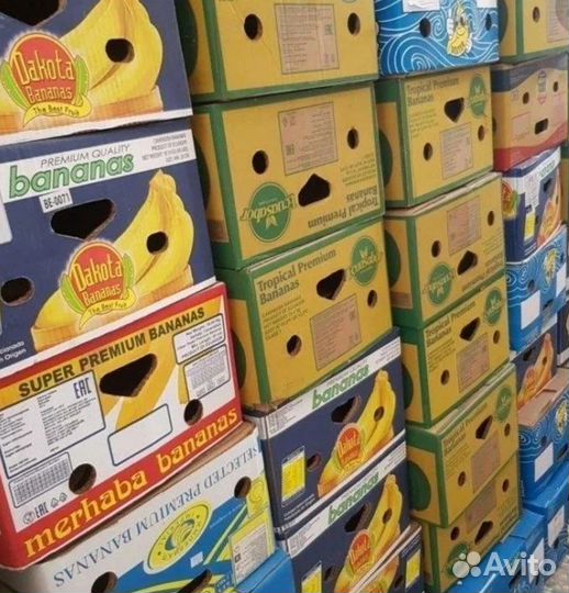 Банановые коробки бу в собранном виде