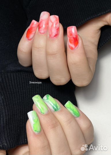 Наращивание ногтей, педикюр в студии