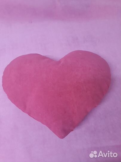 Подушка сердце (флок)