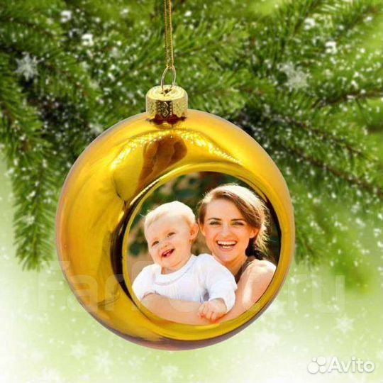 Новогодние шары с фотографии