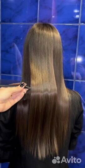 Кератиновое выпрямление волос