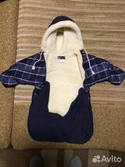 Зимний комбинезон(конверт) на мальчика