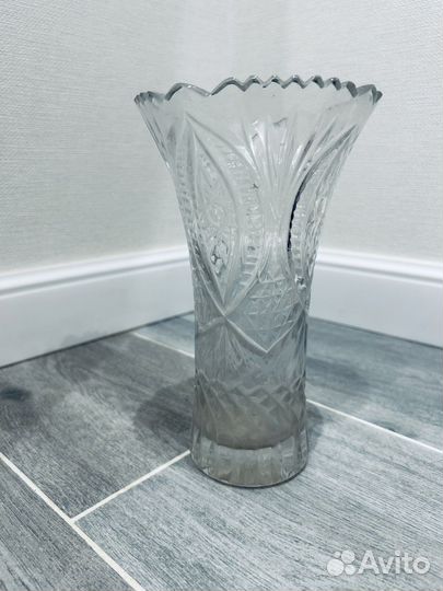 Ваза для цветов стекло стеклянная