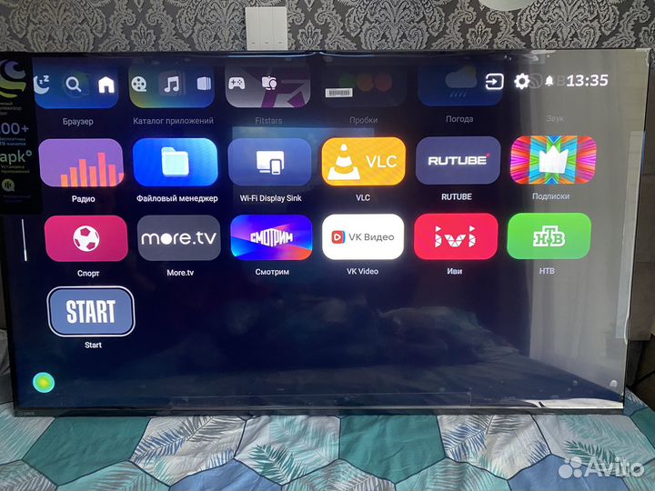 Новый Телевизор sber 55 4K smart TV Салют