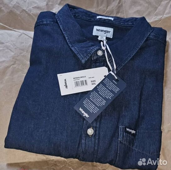 Рубашка джинсовая Wrangler р 2XL хлопок новая ориг
