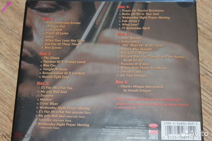 Charles Mingus 6 CD BOX- Passions of a Man