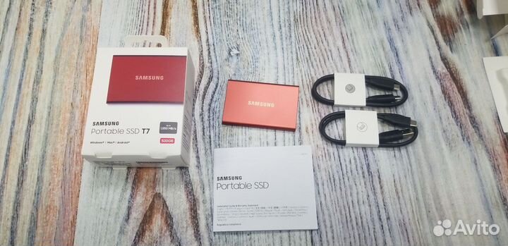 Samsung Портативный SSD T7 USB 3.2 500GB