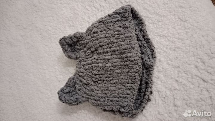 Балаклава вязаная с ушками