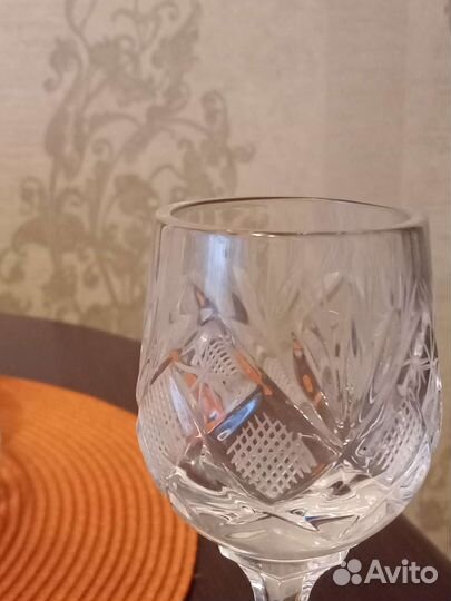 Графин с фужерами(рюмками) и подносом