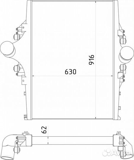 Интеркулер Камаз 5490 Завод (Шааз)
