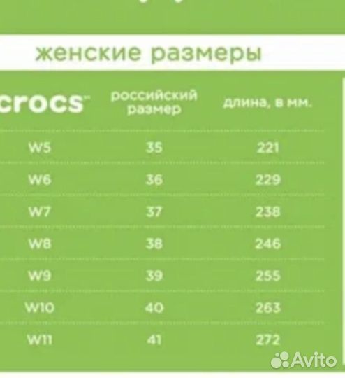 Туфли женские Crocs 36 размер