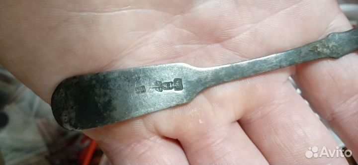 Ложка серебряная 84 проба царская