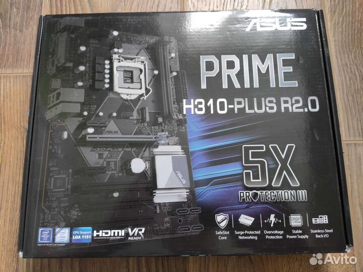 Материнская плата 1155v2 Asus Prime H310 Plus 2.0