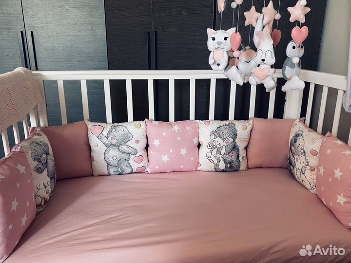 Бортики для детской кроватки/ музыкальный модуль