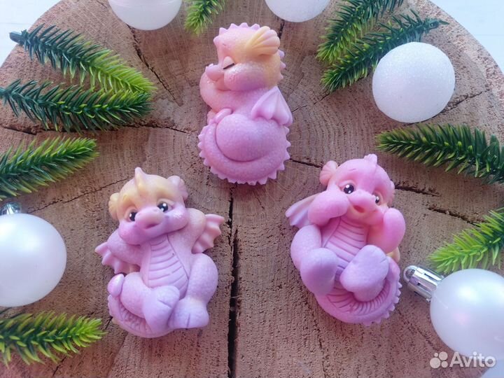 Мыло ручной работы дракончики