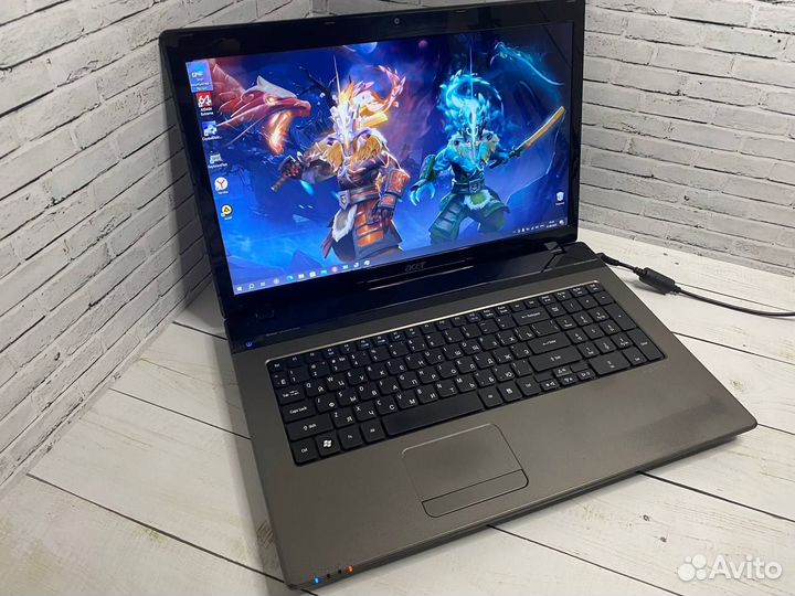 Игровой ноутбук Acer 17.3/i7/8gb/2видео/SSD+HDD