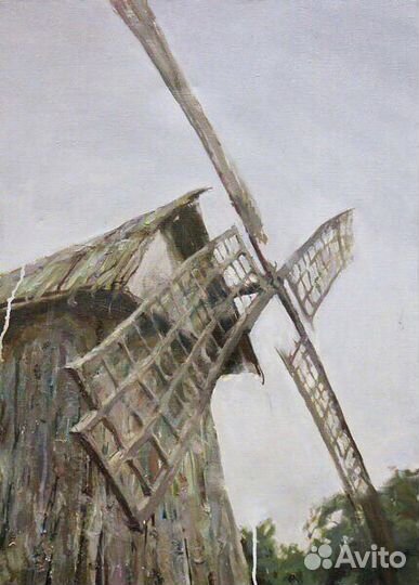 Картина маслом. Мельница