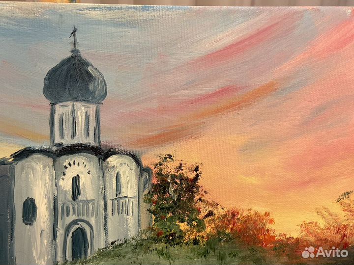 Картина маслом на холсте пейзаж