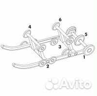 Колесо тележки снегохода yamaha 130мм