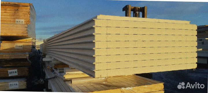 Сэндвич панели (стеновые) утеплитель PIR от 200 м2