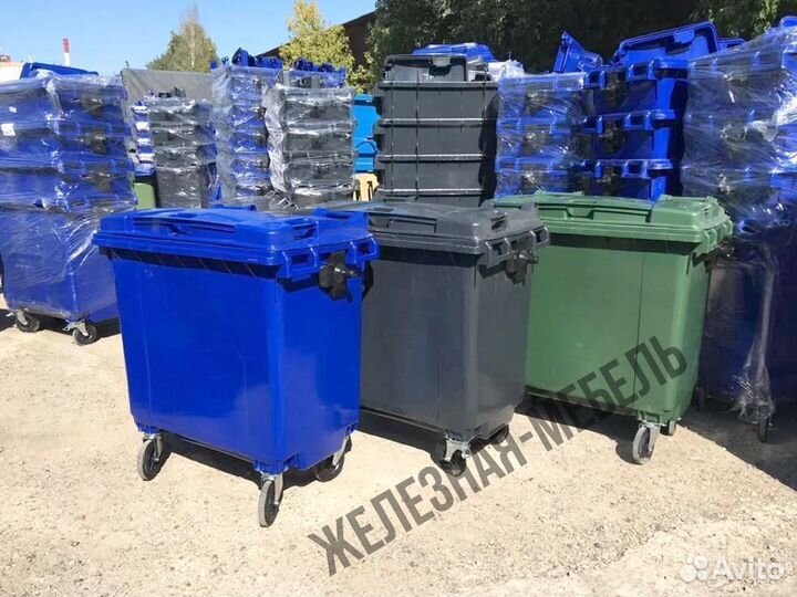 Мусорный бак-контейнер на 1100 л. мкт-1100