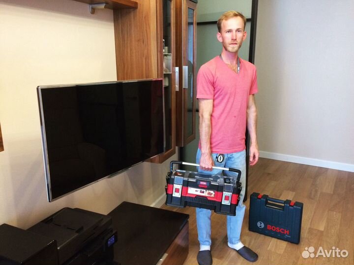 Установка телевизора. Повесить телевизор на стену