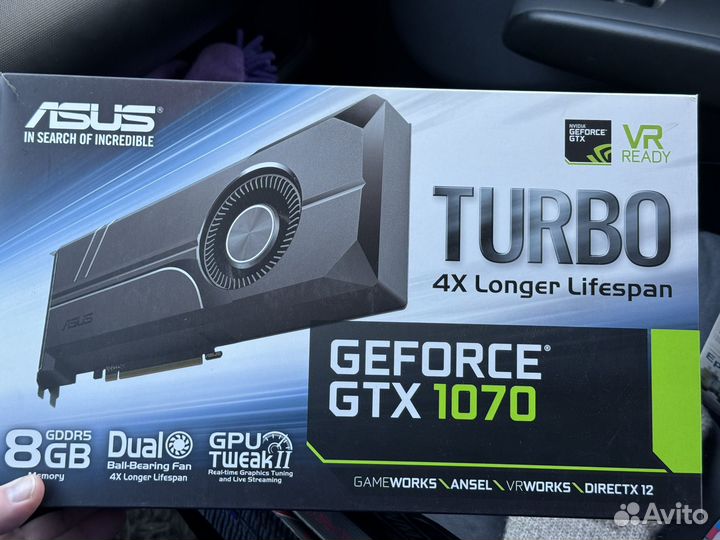 Видеокарта Asus gtx 1070 8gb turbo