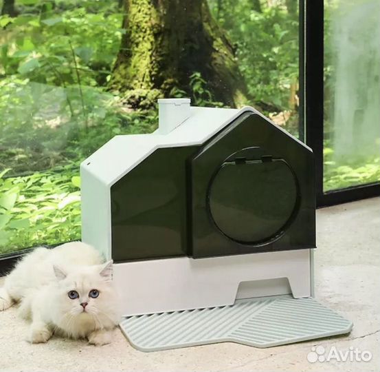 Туалет домик для кошек новый