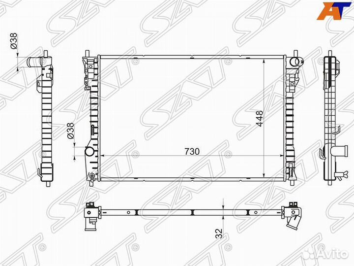 Радиатор охлаждения Ford Explorer 5
