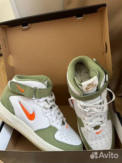 Мужские кроссовки Air Force1 Mid QS. Оригинал