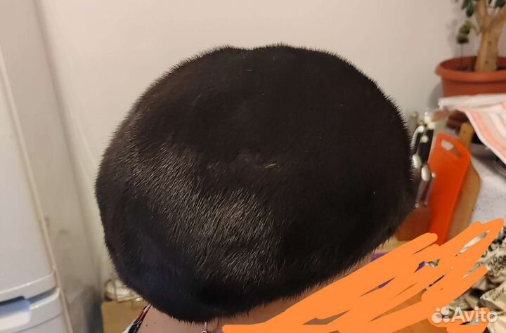 Норковый мягкий берет