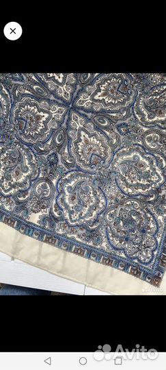 Павловопосадский платок Русское золото шерсть