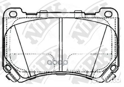 Колодки тормозные дисковые передние NiBK PN1100