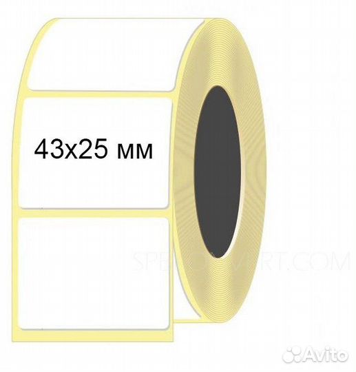 Этикетка 58х40х600 термо