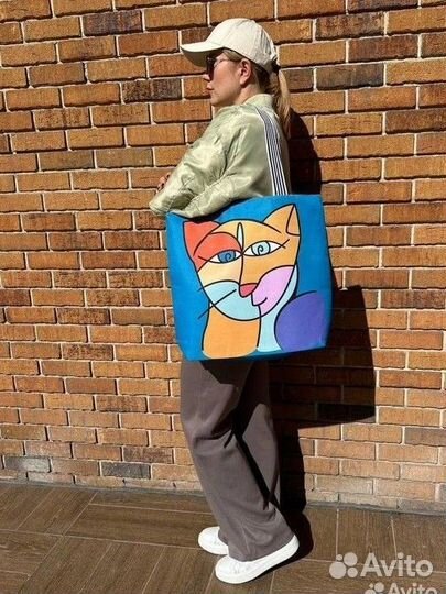 Сумка шоппер женская пляжная большая