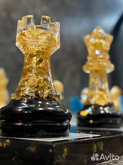 Шахматы+ шашки ручной работы из эпоксидной смолы