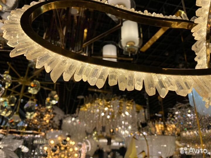 Люстра из горного хрусталя